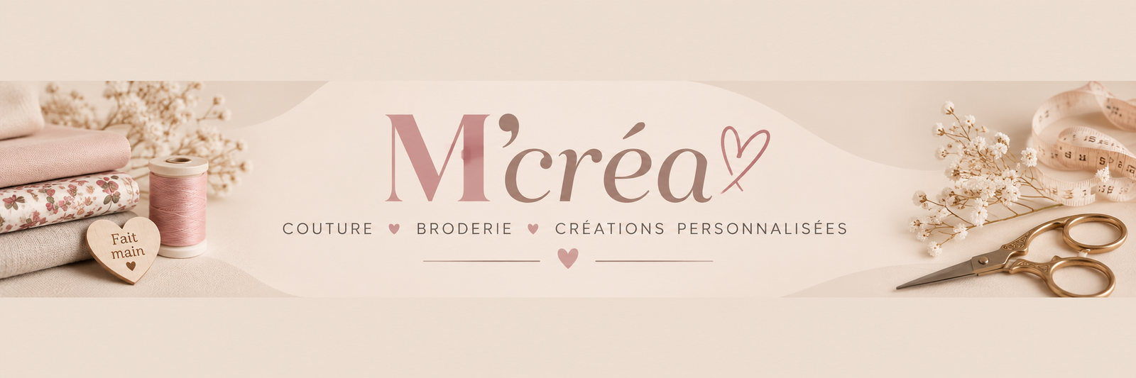 M'Créa - Couture, Broderie, Créations personnalisées, Fait main